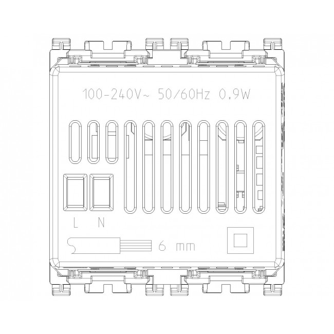 Μηχανισμός IoT Gateway 2 Στοιχείων Λευκό 14597 Plana VIMAR