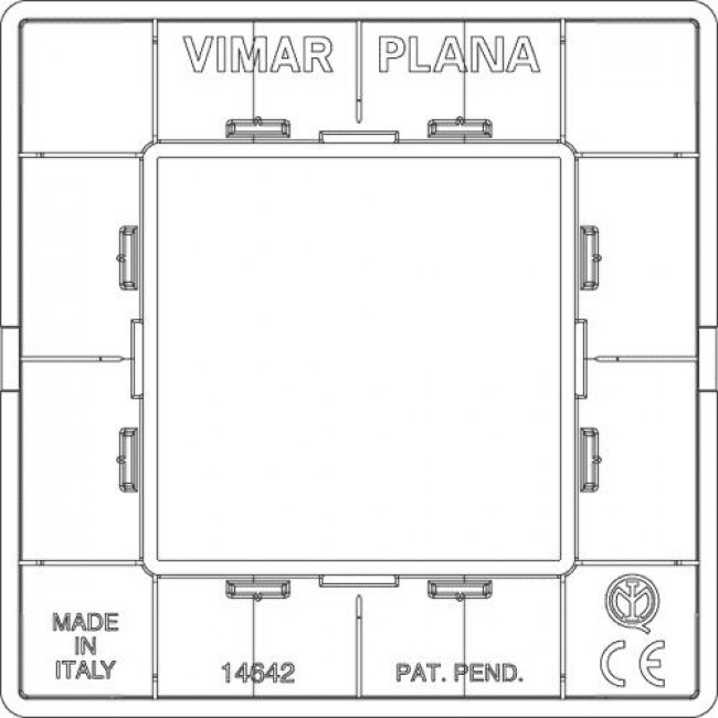 Πλαίσιο 2 Στοιχείων Ταμπά Plana 14642.49 VIMAR