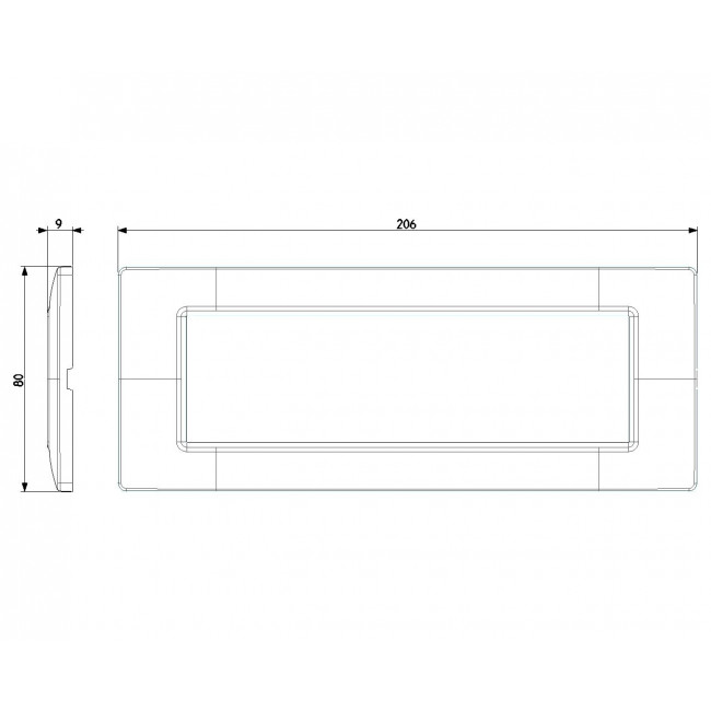 Πλαίσιο 7 Στοιχείων Λευκός Γρανίτης Plana 14657.06 VIMAR