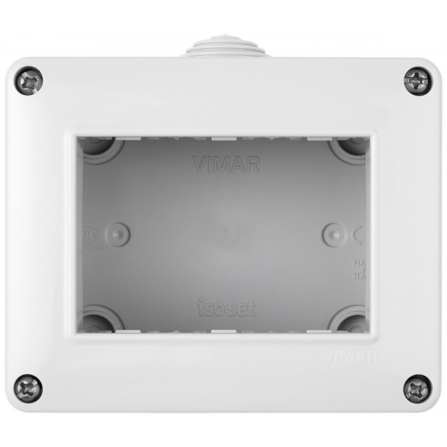 Κουτί Επίτοιχο 3 Στοιχείων Γκρι IP40 14803 VIMAR