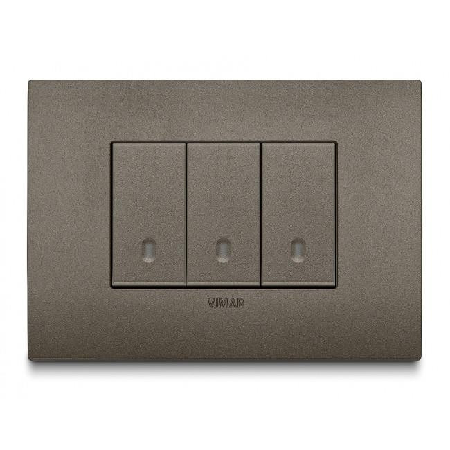 Διακόπτης Απλός 1 Στοιχείου Metal Arke 19000.M VIMAR