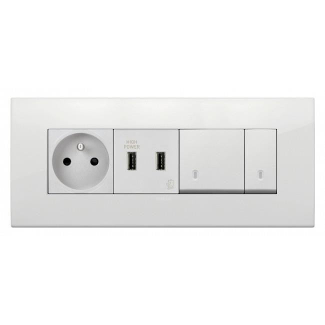 Διακόπτης A/R 2 Στοιχείων Λευκό Arke 19004.2.B VIMAR