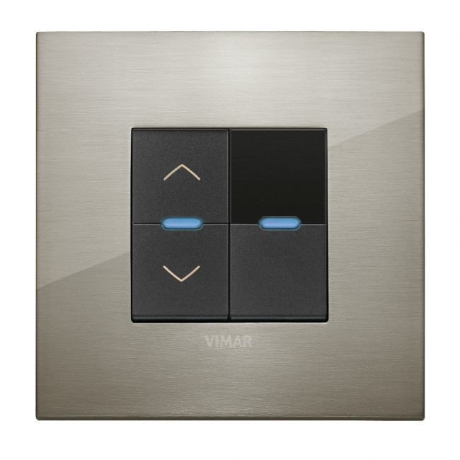 Μπουτόν Ρολών 1 Στοιχείου Γκρί Arke 19062 VIMAR