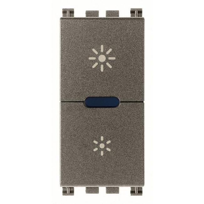 Dimmer Πλήκτρου Universal 1 Στοιχείου Metal Arke 19135.1.M VIMAR