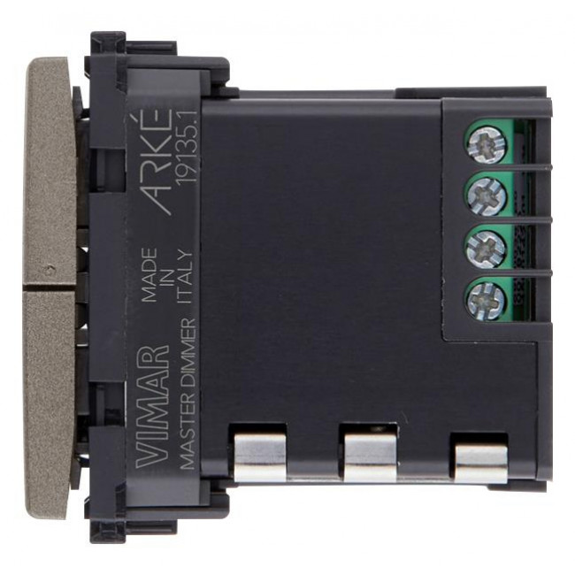 Dimmer Πλήκτρου Universal 1 Στοιχείου Metal Arke 19135.1.M VIMAR
