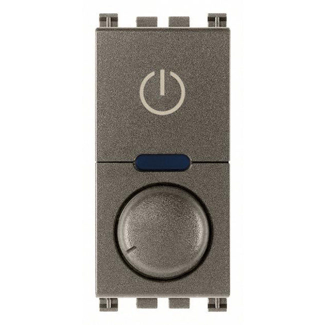 Dimmer Περιστροφικό Universal 1 Στοιχείου Metal Arke 19136.1.M VIMAR