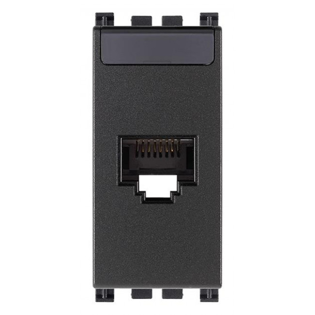 Πριζα Δικτύου RJ45 Cat.5e UTP 1 Στοιχείου Γκρί Arke 19339.11 VIMAR