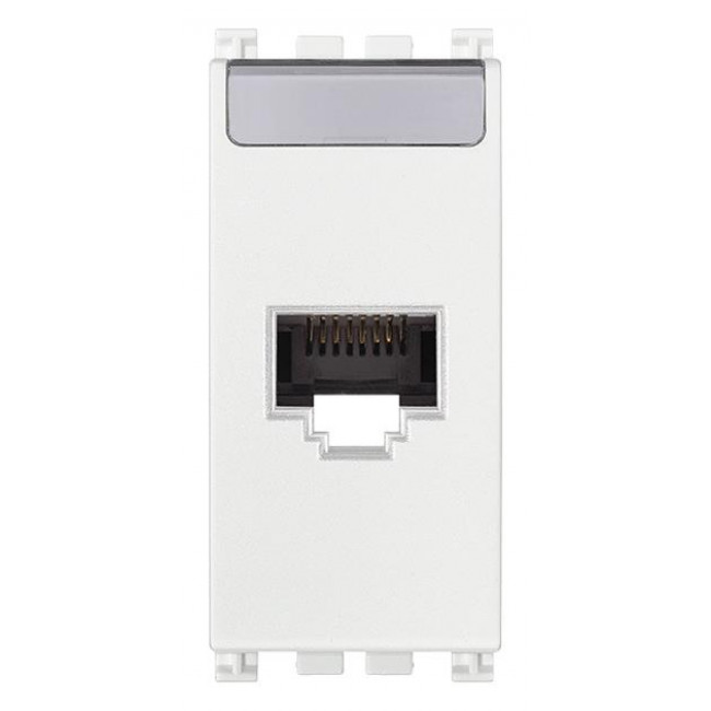 Πριζα Δικτύου RJ45 Cat.6 UTP 1 Στοιχείου Λευκό Arke 19339.13.B VIMAR