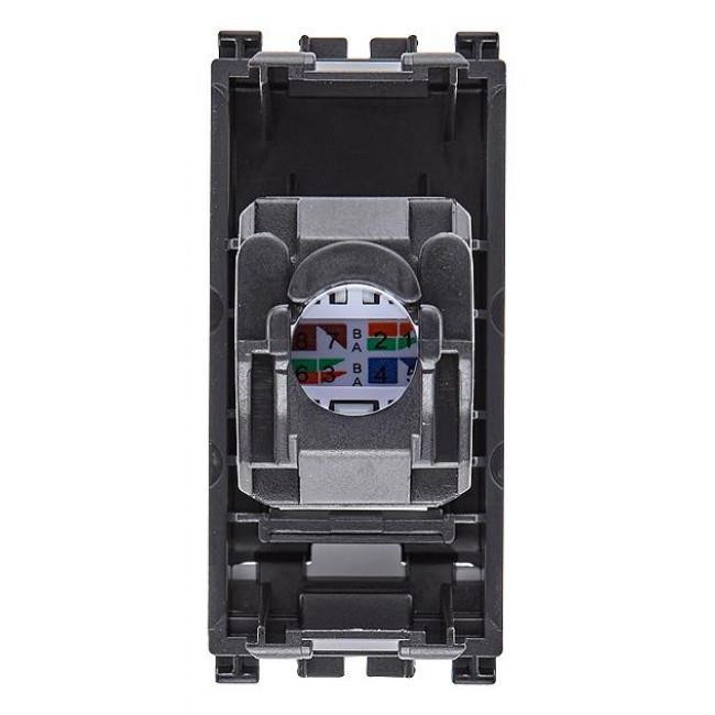 Πριζα Δικτύου RJ45 Cat.6 UTP 1 Στοιχείου Metal Arke 19339.13.M VIMAR