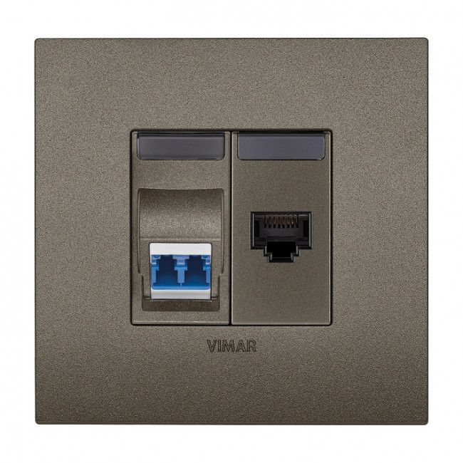 Πριζα Δικτύου RJ45 Cat.6 UTP 1 Στοιχείου Metal Arke 19339.13.M VIMAR