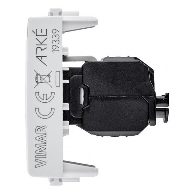 Πριζα Δικτύου RJ45 Cat.6A UTP 1 Στοιχείου Λευκό Arke 19339.15.B VIMAR