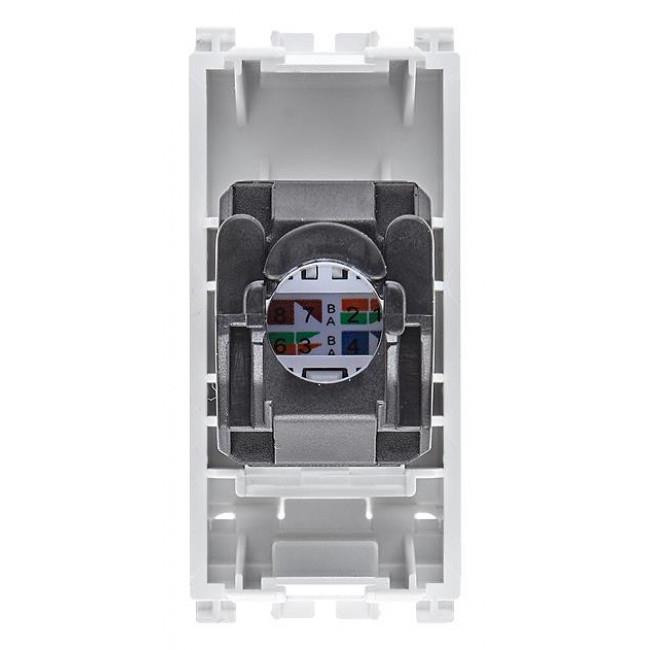Πριζα Δικτύου RJ45 Cat.6A UTP 1 Στοιχείου Λευκό Arke 19339.15.B VIMAR