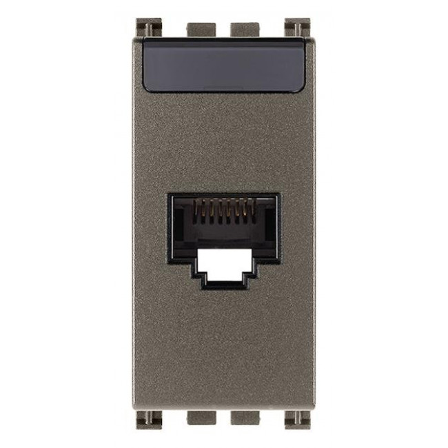 Πριζα Δικτύου RJ45 Cat.6A UTP 1 Στοιχείου Metal Arke 19339.15.M VIMAR