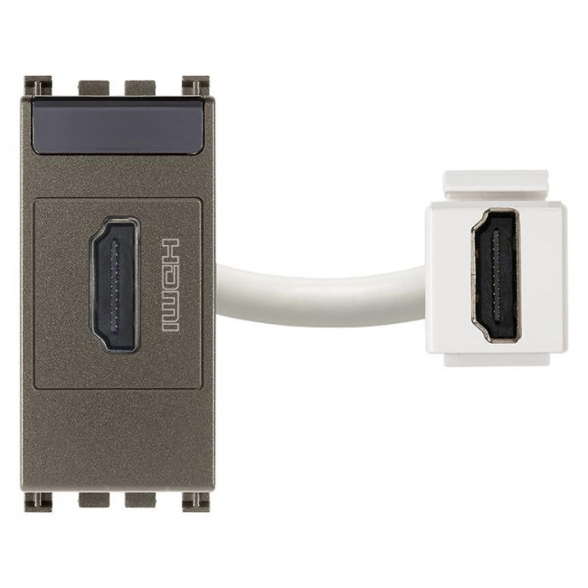 Πρίζα HDMI 1 Στοιχείου Metal Arke 19346.M VIMAR