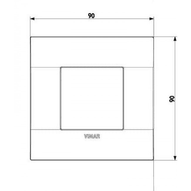 Πλαίσιο 2 Στοιχείων Λευκό Φίλντισι 19642.67 Arke VIMAR