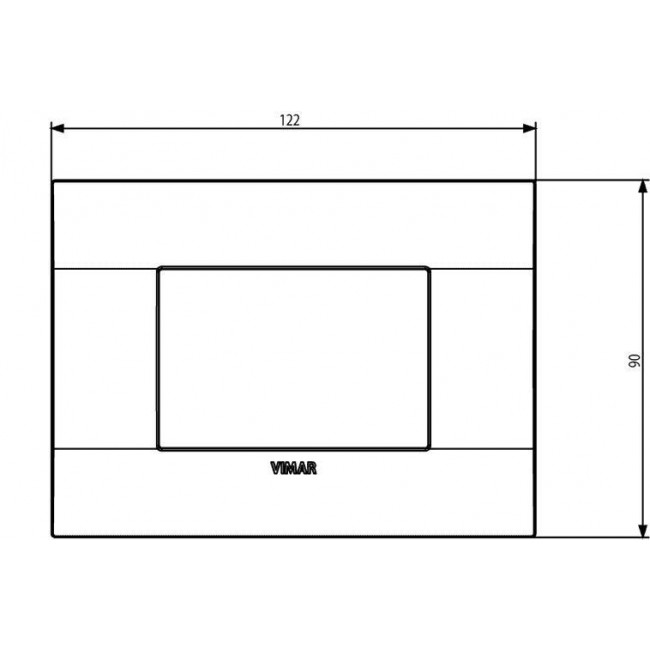 Πλαίσιο 3 Στοιχείων Πορτοκαλί 19653.63 Arke VIMAR