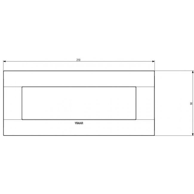 Πλαίσιο 7 Στοιχείων Μαύρο 19657.71 Arke VIMAR
