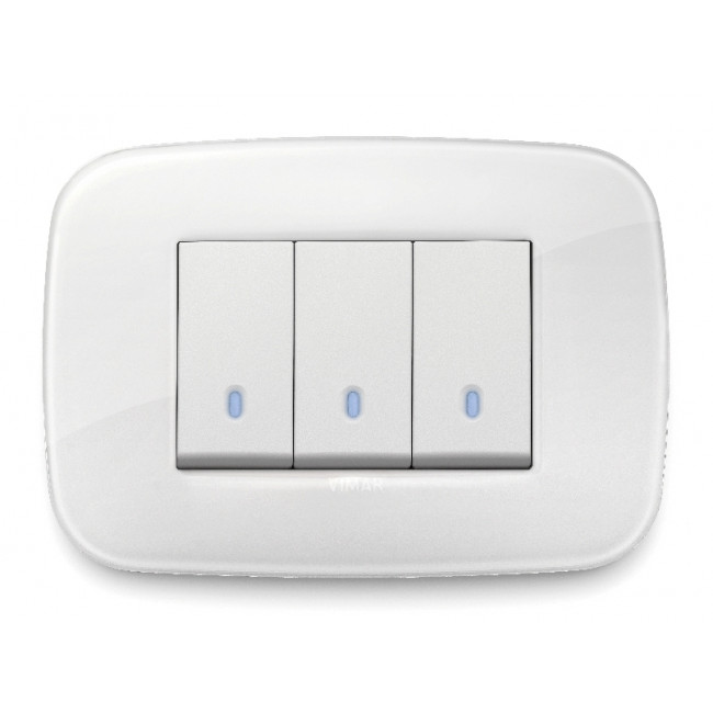 Πλαίσιο 3 Στοιχείων Λευκό Ice 19683.66 Arke VIMAR