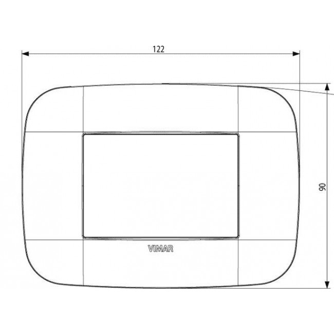 Πλαίσιο 3 Στοιχείων Λευκό Φίλντισι 19683.67 Arke VIMAR