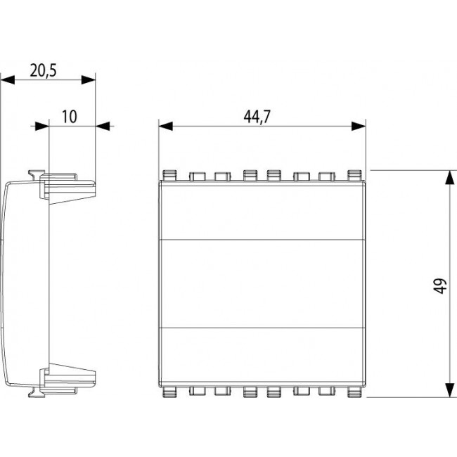 Κάλυμμα Θέσεως 2 Στοιχείων Λευκό Eikon 20042.B VIMAR