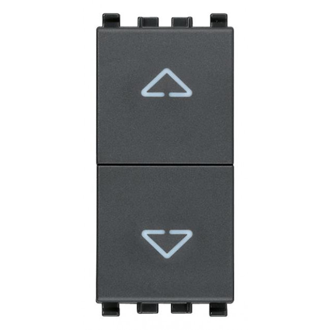 Διακόπτης Ρολλών 1 Στοιχείου Γκρι Eikon 20060 VIMAR