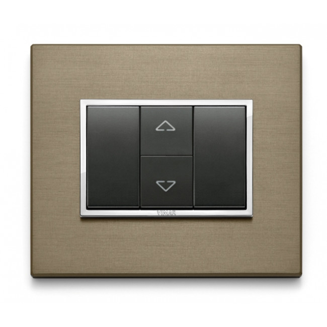 Διακόπτης Ρολλών 1 Στοιχείου Γκρι Eikon 20060 VIMAR