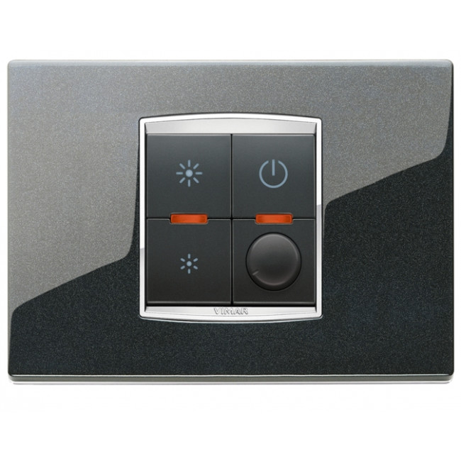 Dimmer Πλήκτρου Universal 1 Στοιχείου Γκρί Eikon 20135.1 VIMAR