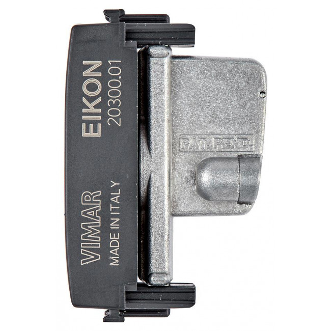 Πρίζα TV/RD/SAT Τερματική 1 Στοιχείου Γκρί Eikon 20300.01 VIMAR