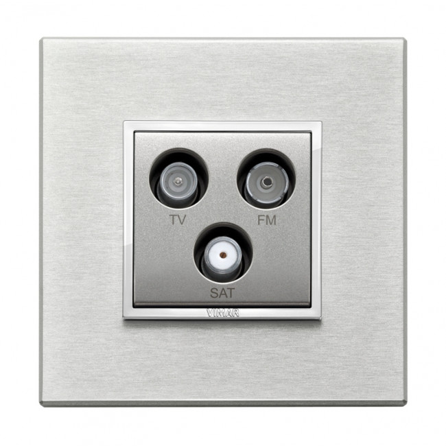 Πρίζα TV-RD-SAT Αστέρας 2 Στοιχείων Next Eikon 20303.N VIMAR