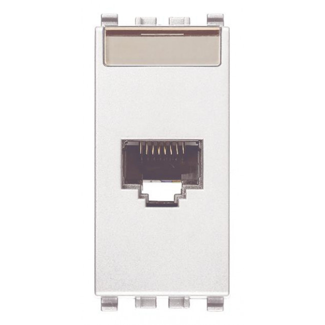 Πριζα Δικτύου RJ45 Cat.5e UTP 1 Στοιχείου Λευκό Eikon 20339.11.B VIMAR