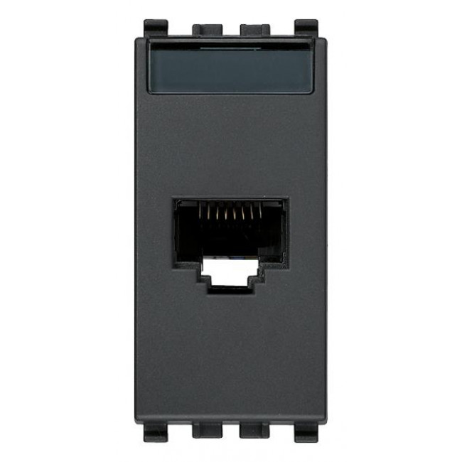 Πριζα Δικτύου RJ45 Cat.6A FTP 1 Στοιχείου Γκρί Eikon 20339.16 VIMAR