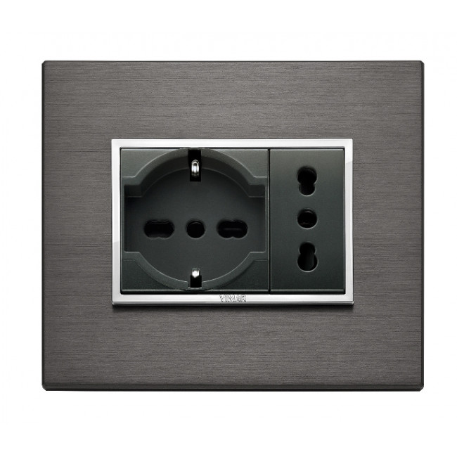 Πλαίσιο 3 Στοιχείων Γκρι Λάβας 21653.03 Eikon Evo VIMAR