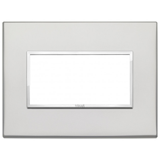 Πλαίσιο 4 Στοιχείων Ασημί 21654.07.01 Eikon Evo VIMAR