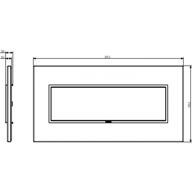 Πλαίσιο 7 Στοιχείων Ασημί 21657.07.01 Eikon Evo VIMAR