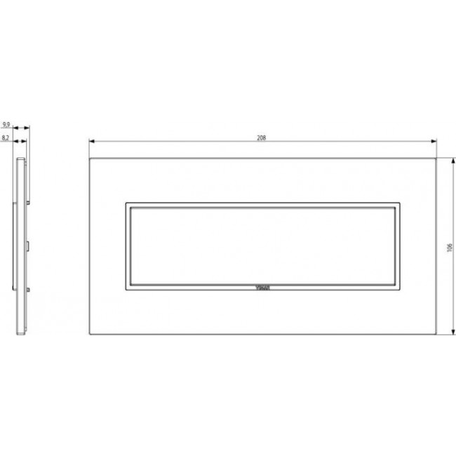 Πλαίσιο 7 Στοιχείων Λευκή Δρυς 21657.32 Eikon Evo VIMAR