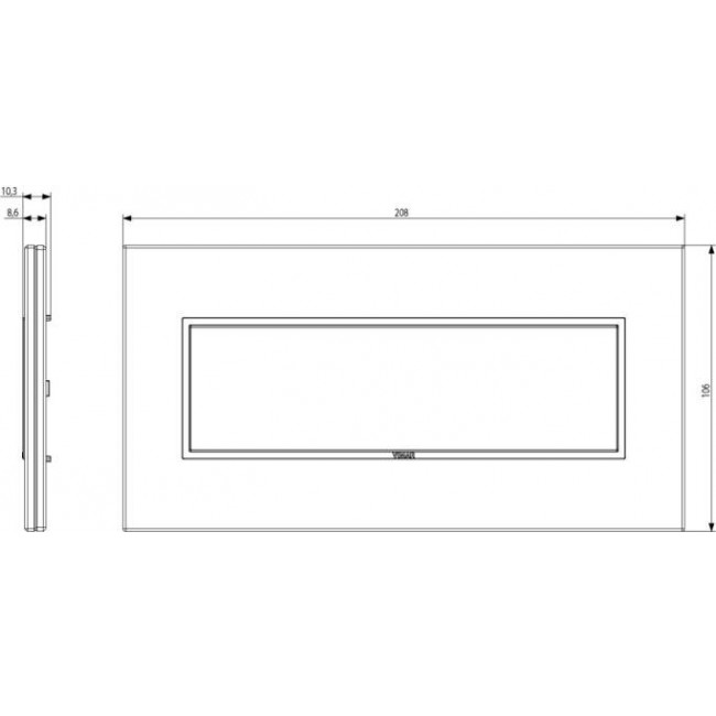Πλαίσιο 7 Στοιχείων Μαύρο 21657.76 Eikon Evo VIMAR