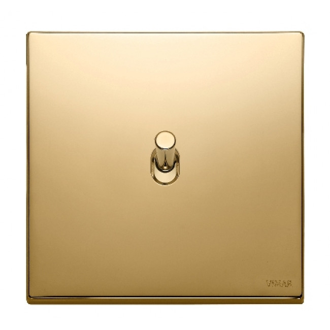 Μπουτόν Ρολλών Vintage 1 Στοιχείου Χρυσό Eikon 22061.82 VIMAR
