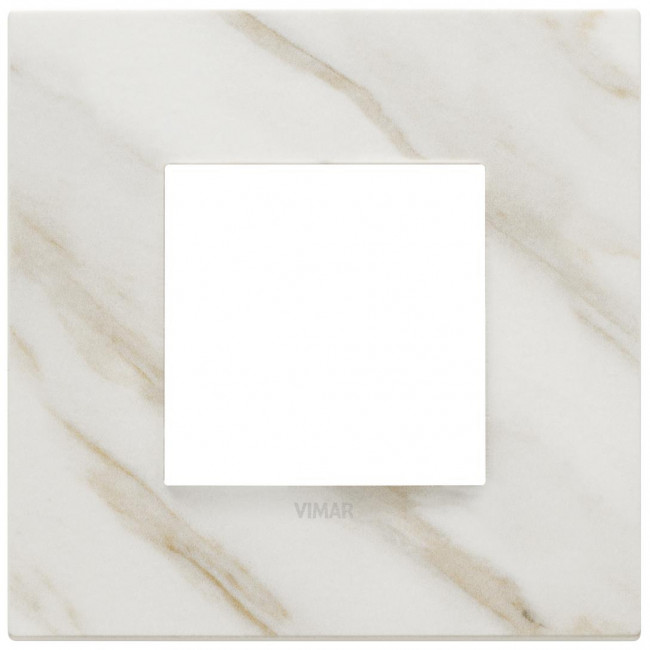 Πλαίσιο 2 Στοιχείων Λευκό Calacatta 22642.51 Eikon EXE VIMAR