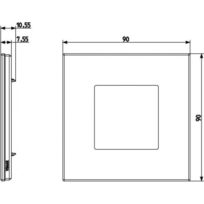 Πλαίσιο 2 Στοιχείων Λευκό Calacatta 22642.51 Eikon EXE VIMAR