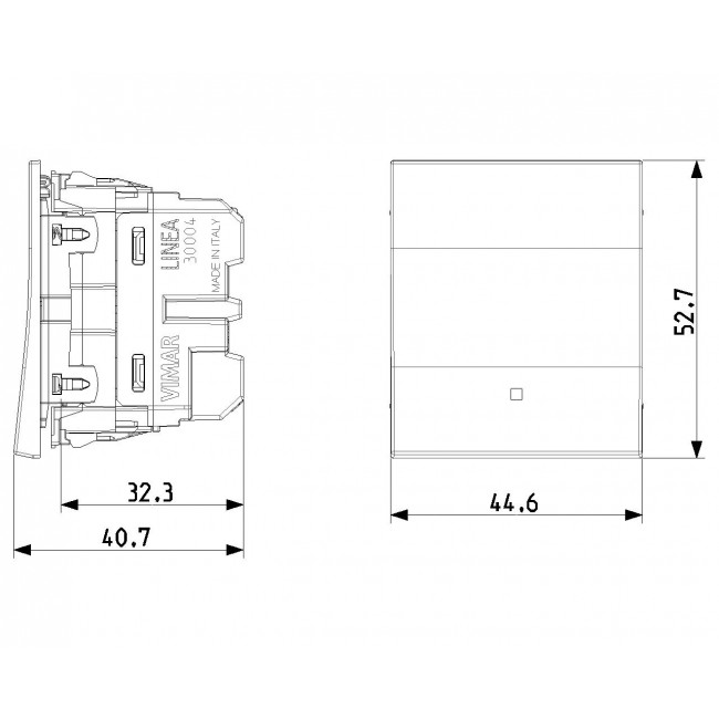 Διακόπτης Α/R 2 Στοιχείων Μαύρο Linea 30004.2G VIMAR