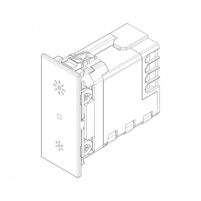 Dimmer Πλήκτρου Universal 1 Στοιχείου Λευκό Linea 30135.B VIMAR
