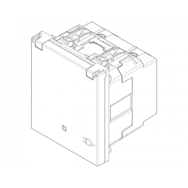 Πρίζα Σούκο Ασφαλείας 2 Στοιχείων Με Καπάκι Μαύρο Linea 30208.CG VIMAR