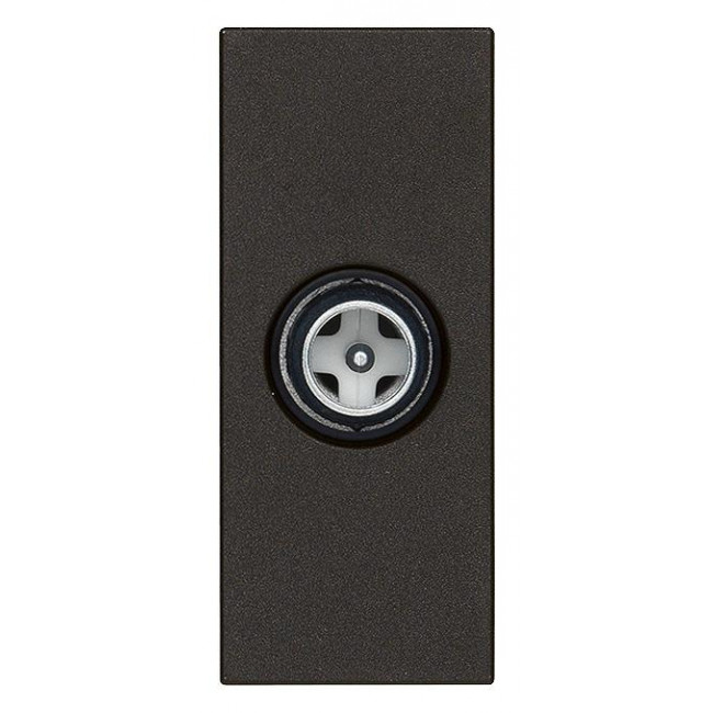 Πρίζα TV/RD/SAT Τερματική 1 Στοιχείου Μαύρο Linea 30300.01G VIMAR