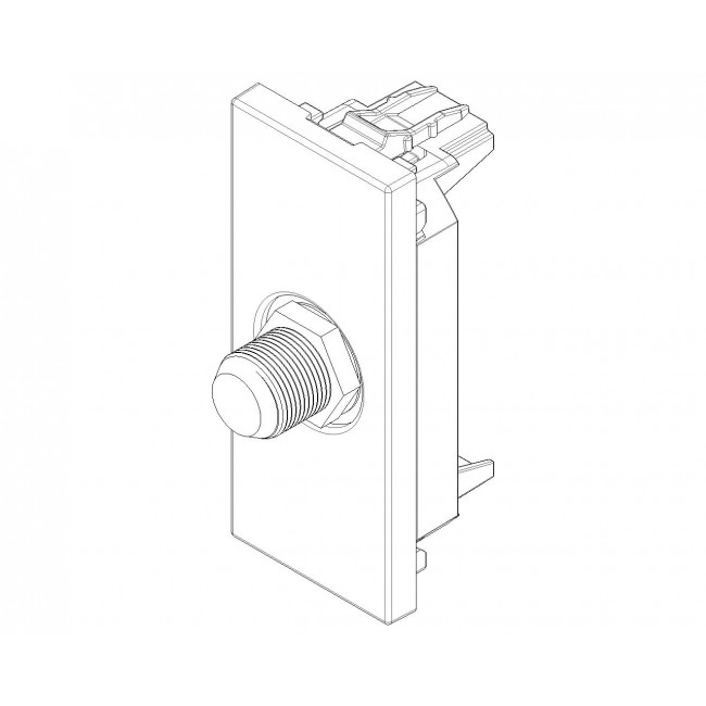 Πρίζα TV/RD/SAT Type F 1 Στοιχείου Λευκό Linea 30318.B VIMAR