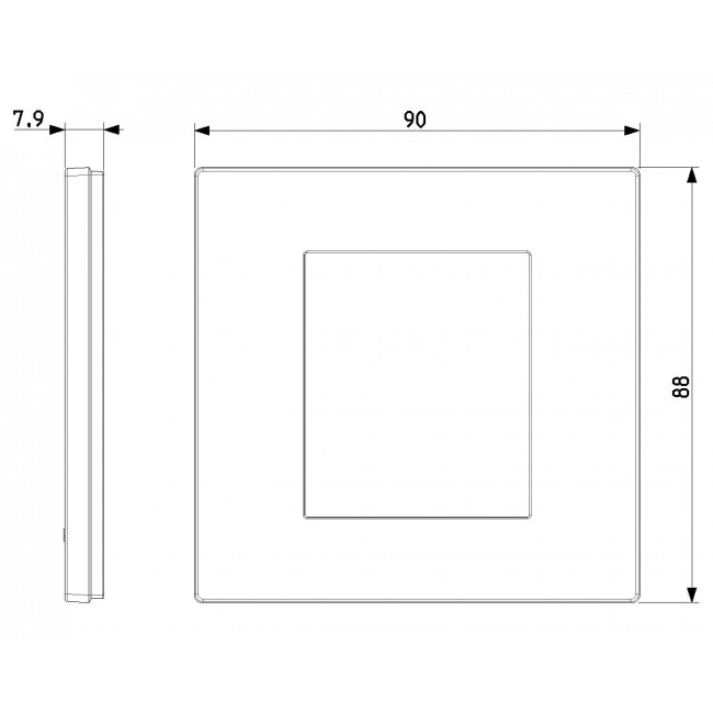 Πλαίσιο 2 Στοιχείων Μαύρο Linea 30642.02 VIMAR