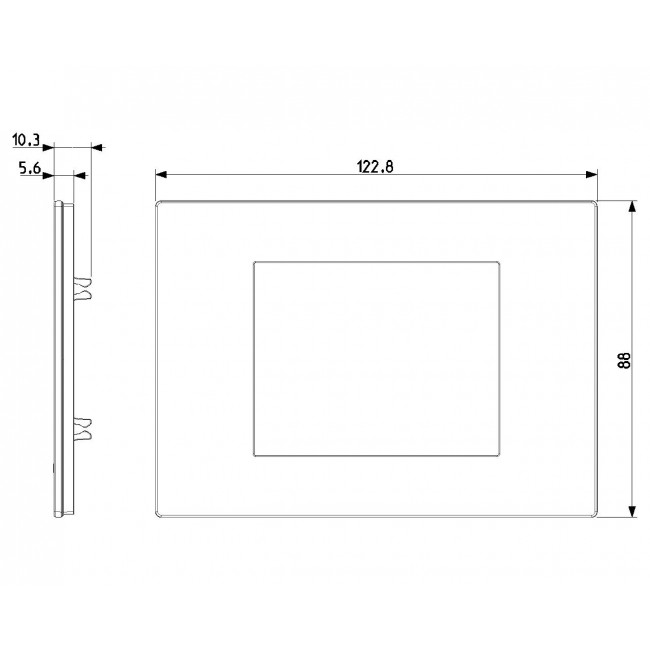 Πλαίσιο 3 Στοιχείων Λευκό Reflex Linea 30653.40 VIMAR