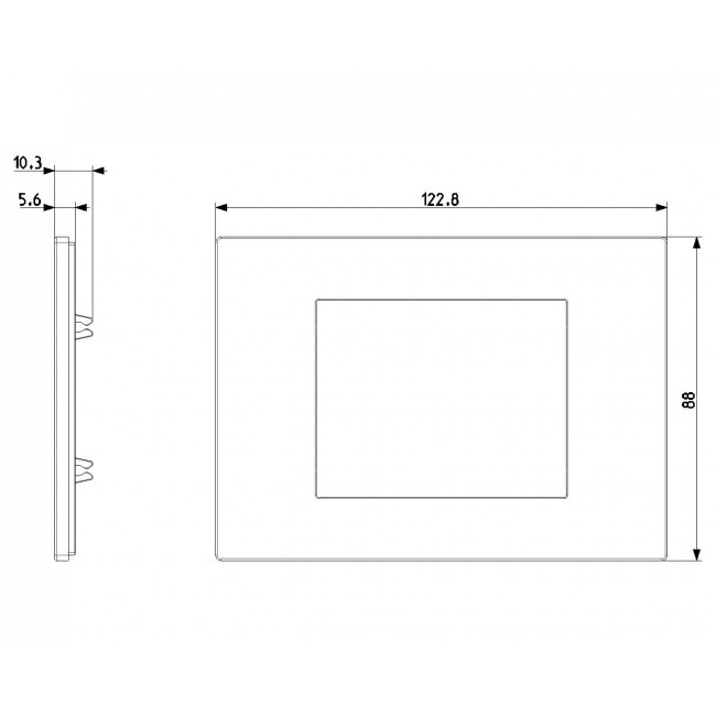 Πλαίσιο 3 Στοιχείων Inox Linea 30653.72 VIMAR