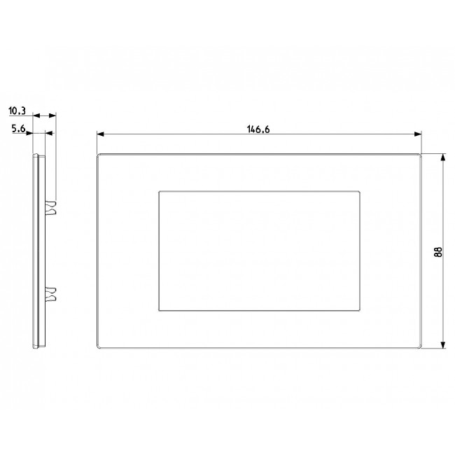 Πλαίσιο 4 Στοιχείων Μπεζ Reflex Linea 30654.41 VIMAR