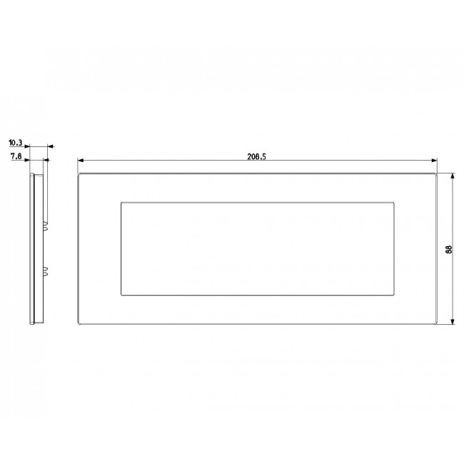 Πλαίσιο 7 Στοιχείων Λευκό Reflex Linea 30657.40 VIMAR