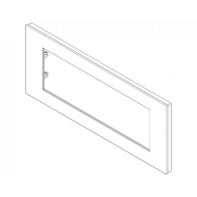 Πλαίσιο 7 Στοιχείων Μαύρο Reflex Linea 30657.42 VIMAR